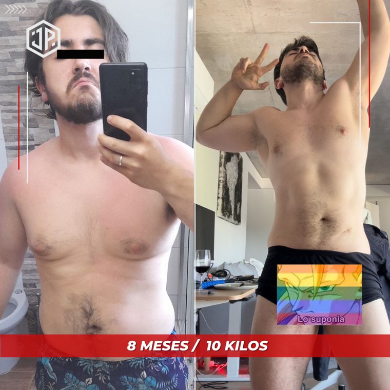 Antes y después de cliente de JP Coaching
