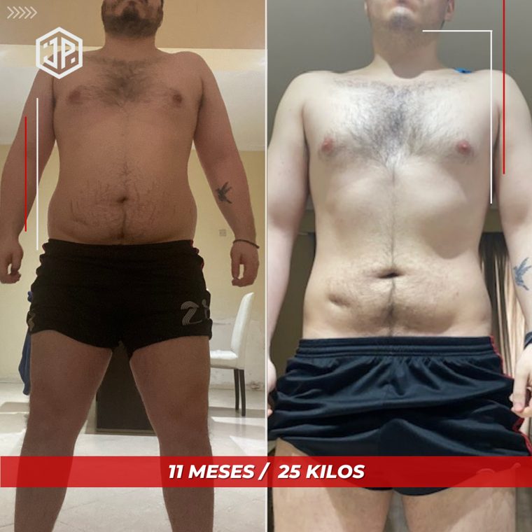 Antes y después de cliente de JP Coaching